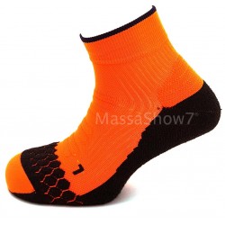 Socquette Running Néon Coolmax® Orange Fluo