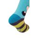 Chaussettes Antidérapantes Enfant Coton Monstre Bleu