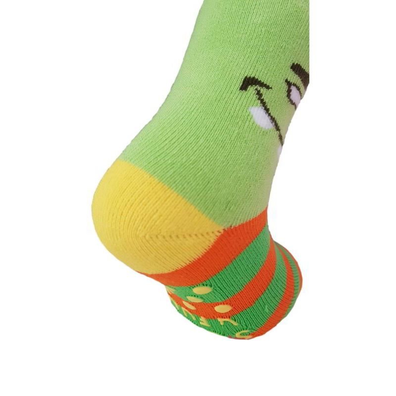 Chaussettes Antidérapantes Enfant Coton Monstre Vert - MassaShow7